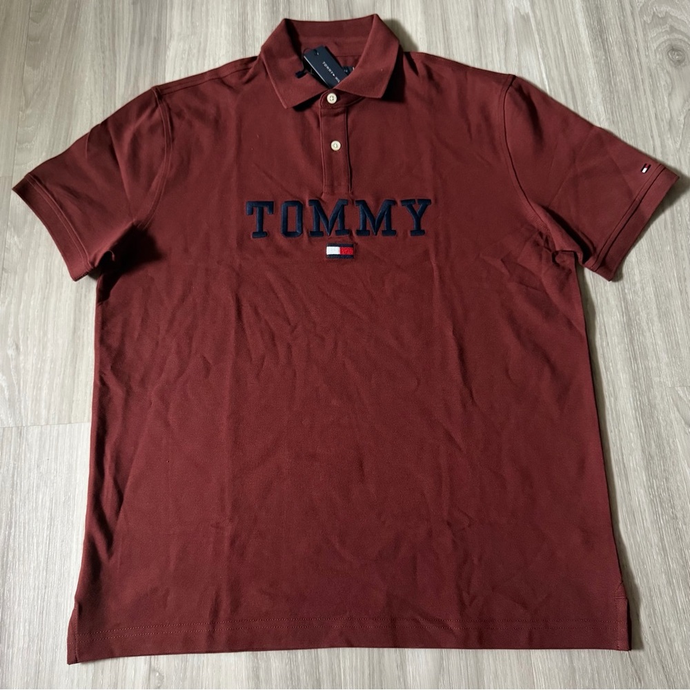 Tommy Hilfiger Crimson Red Polo Regular Fit Polo Shirt for Men